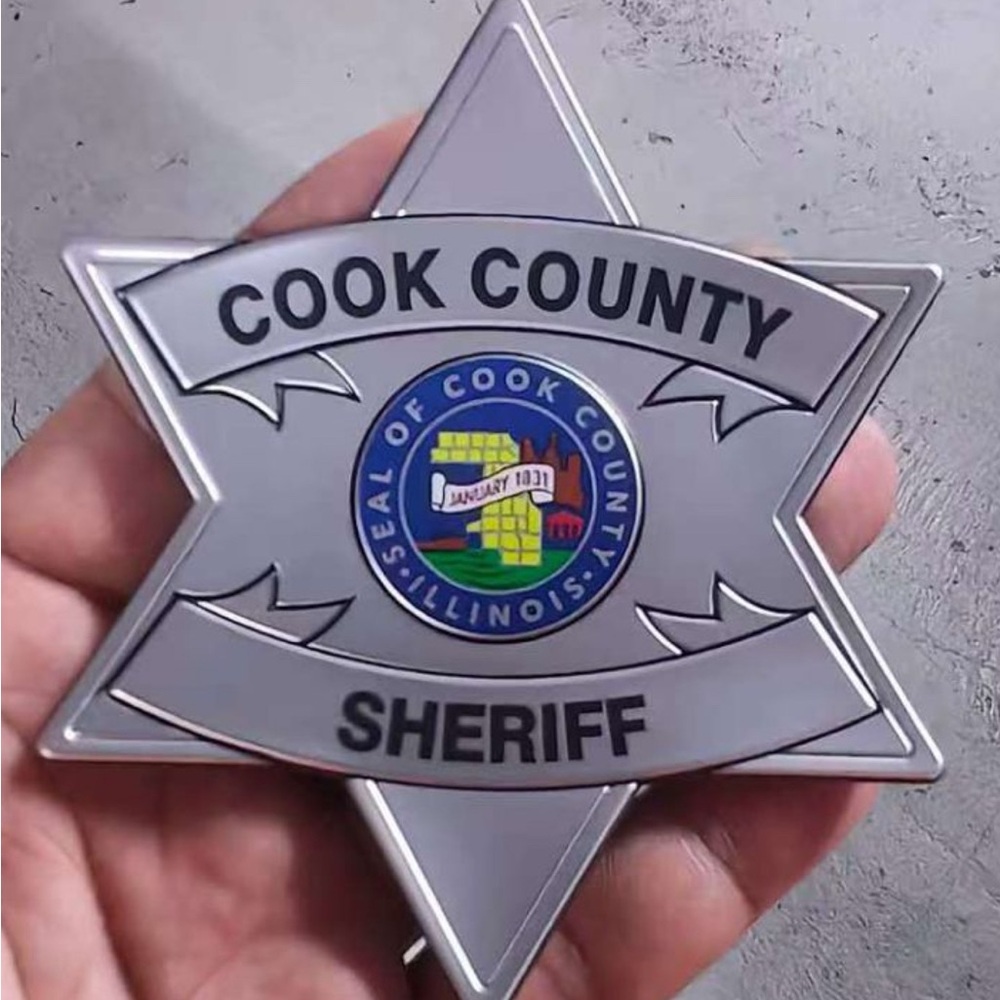 Cook County Sheriff Flex Badge with Velcro
